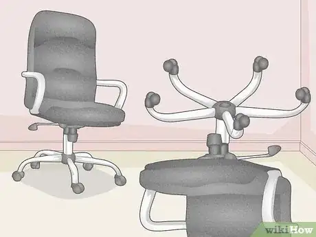 Image titled Fix an Office Chair Leaning to One Side Step 1