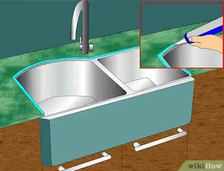 Image titled Caulk the Kitchen Sink Step 14
