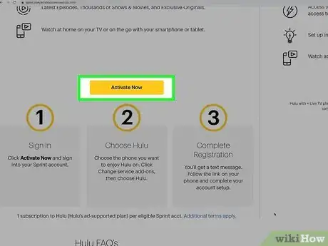 Image titled Activate Hulu with Sprint Step 3