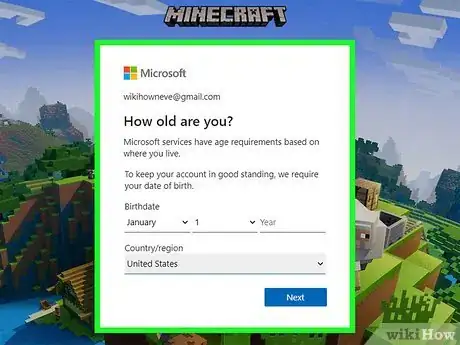 Image titled Create a Minecraft Account Step 7