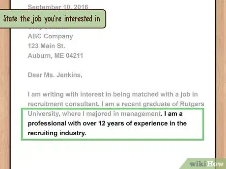 Image titled Write a Cover Letter for a Recruitment Consultant Step 9