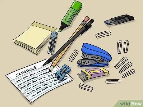 Image titled Make a School Survival Kit Step 1