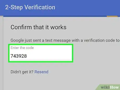 Image titled Set up 2 Step Verification in Gmail Step 11