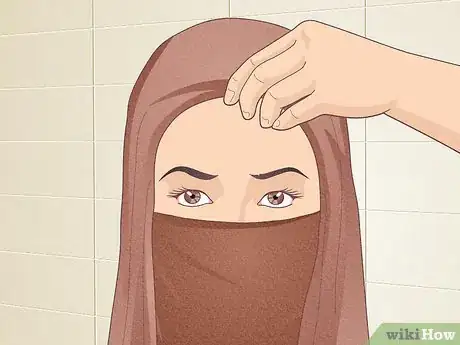 Image titled Cover Your Face with a Hijab Step 11