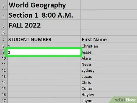 Image titled Add Autonumber in Excel Step 10
