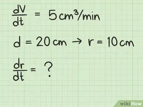 Image titled Solve Related Rates in Calculus Step 3