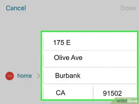 Image titled Change Home Address on iPhone Step 5