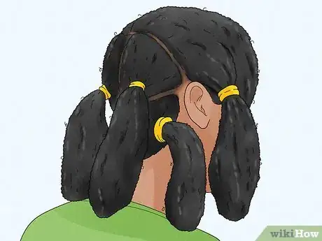 Image titled Cornrow Natural Hair for Under a Wig Step 5