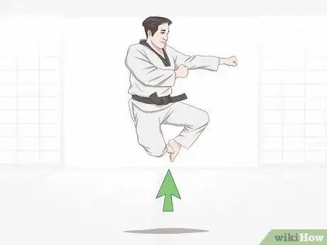Image titled Execute Jump Kicks (Twio Chagi) in Taekwondo Step 15