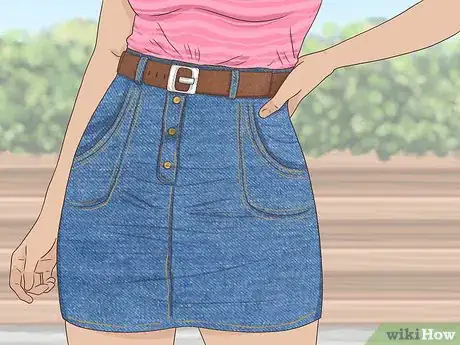 Image titled Style a Denim Skirt Step 16