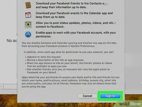 Image titled Add a Facebook Account to a Mac Step 29