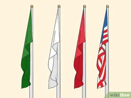 Image titled Display an American Flag with Other Flags Step 3