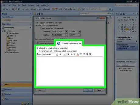 Image titled Set Up Out of Office in Outlook Step 15