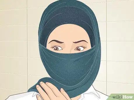 Image titled Cover Your Face with a Hijab Step 17