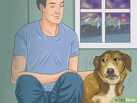 Image titled Calm a Dog During Thunderstorms Step 1