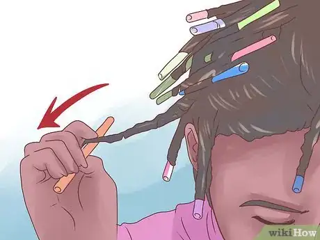 Image titled Make an Afro Using Drinking Straws Step 9