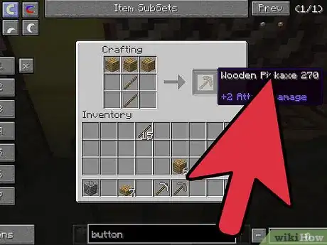 Image titled Make a Pickaxe on Minecraft Step 5
