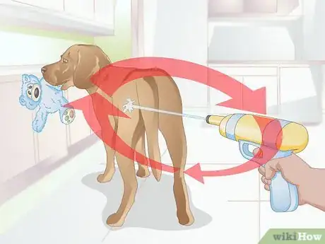 Image titled Deter a Dog from Misbehaving Using a Water Gun Step 7