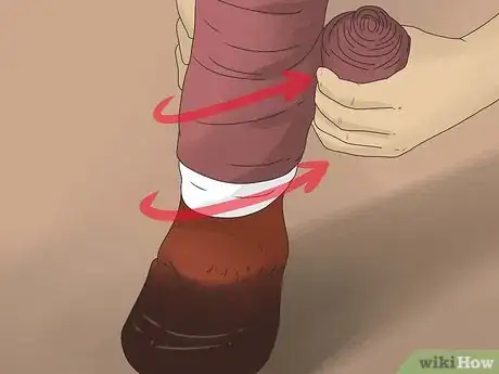Image titled Wrap a Horse's Leg Step 21
