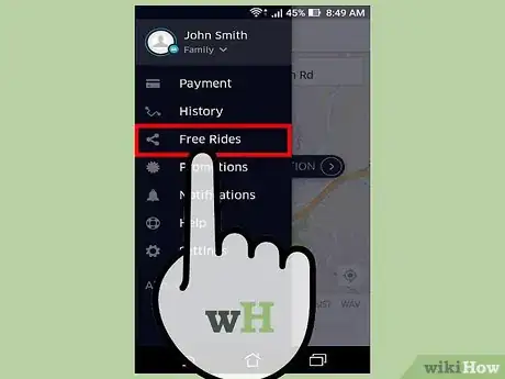 Image titled Invite Friends for Uber Credits Step 3