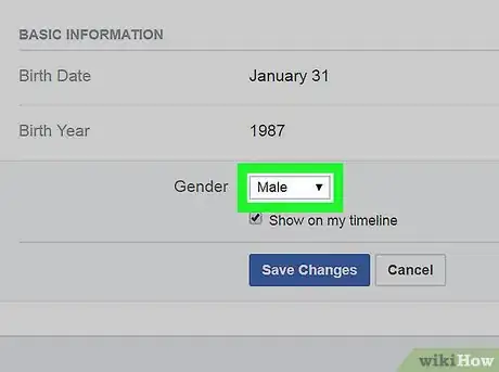 Image titled Change Gender on Facebook Step 22