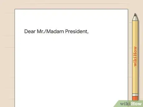 Image titled Address the President Step 6