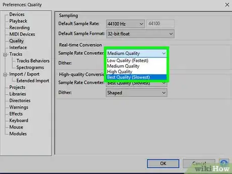 Image titled Get Higher Audio Quality when Using Audacity Step 5