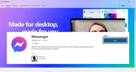 Image titled Download Facebook Messenger from Windows Store.png