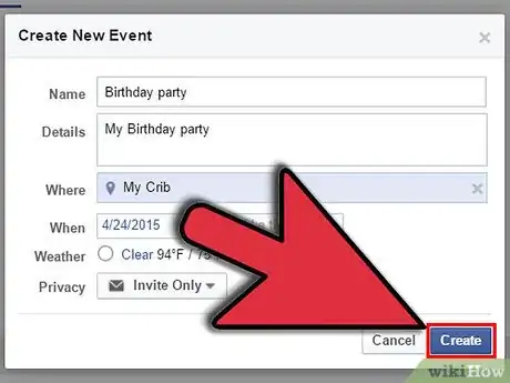 Image titled Invite Friends to an Event on Facebook Step 6