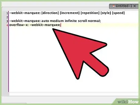 Image titled Make a Scrolling Marquee in HTML Step 8