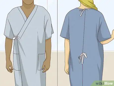 Image titled Tie a Hospital Gown Step 1