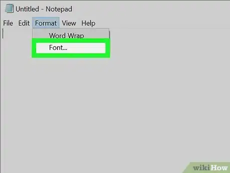 Image titled Change the Default Font on Windows Notepad Step 3