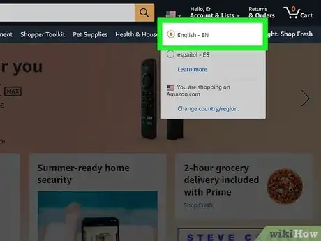 Image titled Change Language on Amazon App Step 8