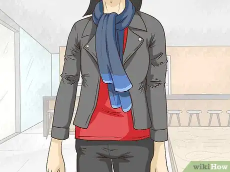 Image titled Wear a Scarf with a Jacket Step 1