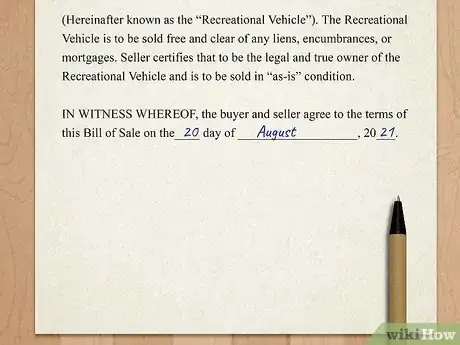 Image titled Write a Bill of Sale for an RV Step 6