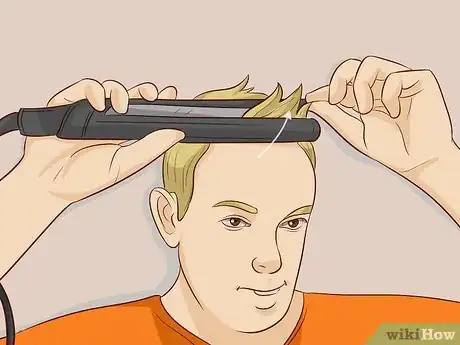 Image titled Straighten Men's Hair Step 10