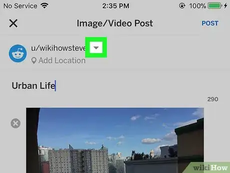 Image titled Post Pictures on Reddit on iPhone or iPad Step 7