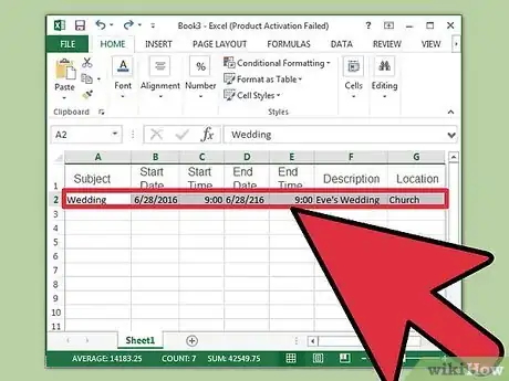 Image titled Create a Calendar in Microsoft Excel Step 9