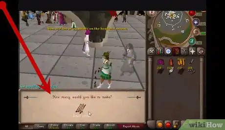 Image titled Make an Arrow in RuneScape Step 4