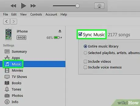 Image titled Sync Music to an iPhone Step 14