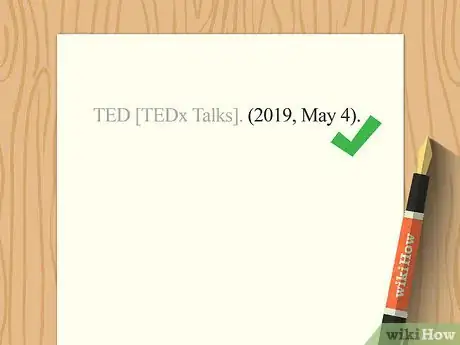 Image titled Cite TED Talks in APA Step 6