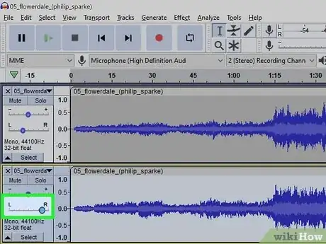 Image titled Change a Mono Track Into Stereo Track Using Audacity Step 3