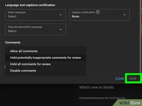 Image titled Enable Comments on YouTube Step 8