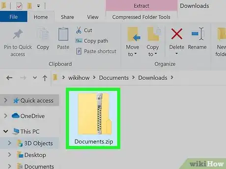 Image titled Open a .Zip File Without Winzip Step 1