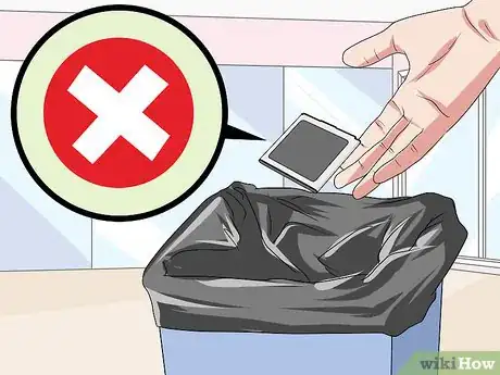 Image titled Dispose of a Swollen Cell Phone Battery Step 1