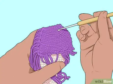 Image titled Make Amigurumi Hair Step 10