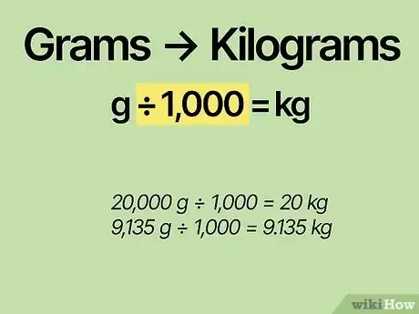 Image titled Convert Grams to Kilograms Step 1