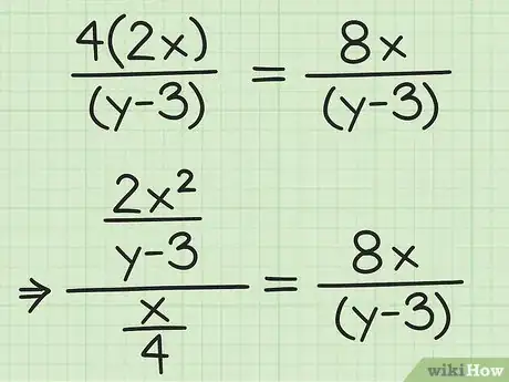 Image titled Divide a Fractional Algebraic Expression by a Fractional Algebraic Expression (Using the Fractional Bar Form) Step 5