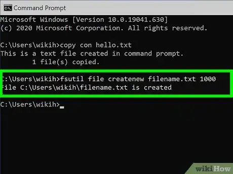 Image titled Create and Delete Files and Directories from Windows Command Prompt Step 14