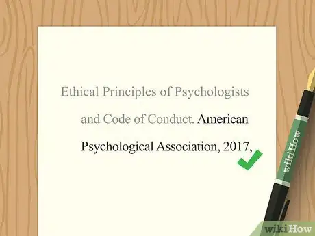 Image titled Cite the APA Code of Ethics Step 8